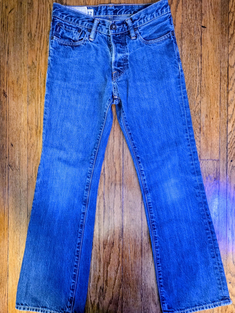 Abercrombie Kids Bootcut Jeans - Size 12 - Medium Wash